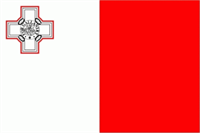 Malta Bootsflagge 30x40 cm Malta Bootsflagge 30x40 cm