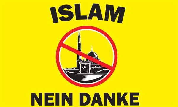 Islam Nein Danke Flagge 90x150 cm