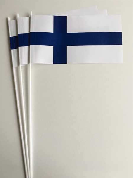 Finnland Papierflagge VPE 50 Stück Abverkauf