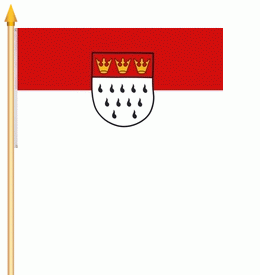 Köln Stockflagge 30x45 cm