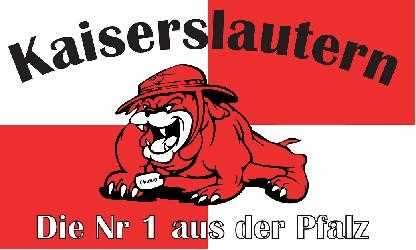 Kaiserslautern Bulldogge Fanflagge 90x150 cm