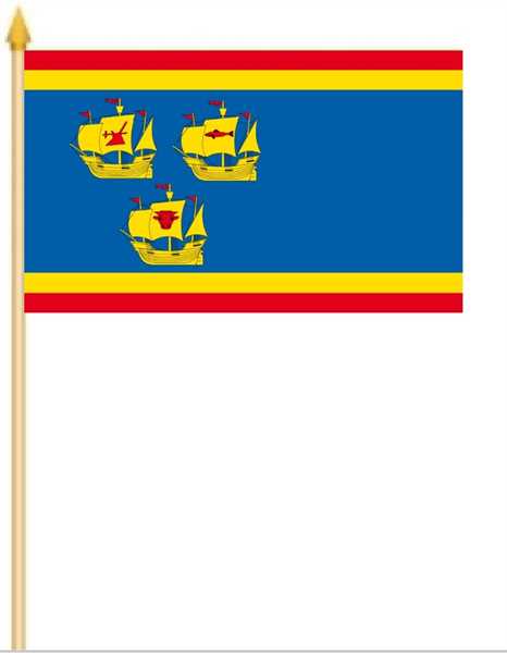 Nordfriesland - Eiderstedt - 3 Koggen Stockflagge 30x40 cm