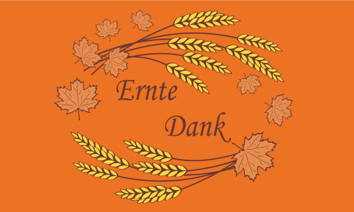 Ernte Dank Flagge 90x150 cm