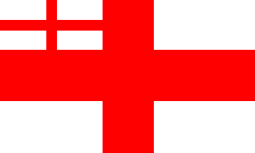 White Ensign 1702-07 Großbritannien Flagge 90x150 cm