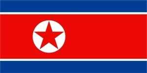 Nordkorea Hohlsaum/TunnelFlagge 60x90 cm