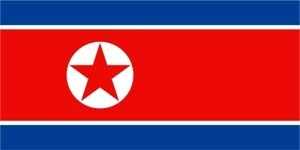 Nordkorea Hohlsaum/TunnelFlagge 60x90 cm Sonderpreis