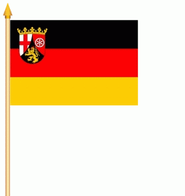 Rheinland-Pfalz Stockflagge 30x45 cm