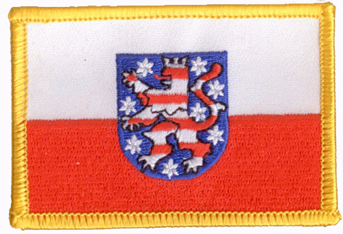 Thüringen kleine Aufnäher / Patch 4x6 cm