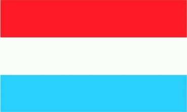 Luxemburg Aufkleber 8 x 5 cm super günstig VPE 10 Stück