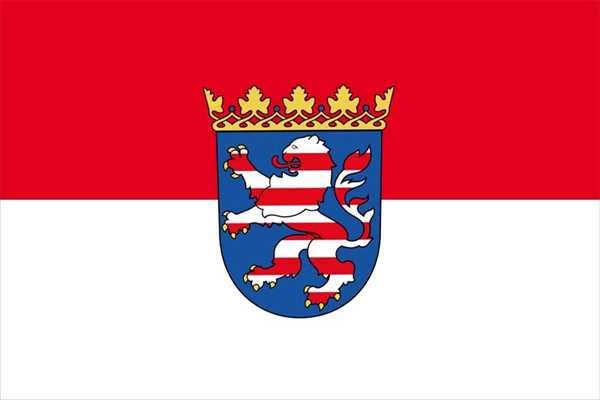 Hessen Flagge 90x150 cm,160 Dernier (G)