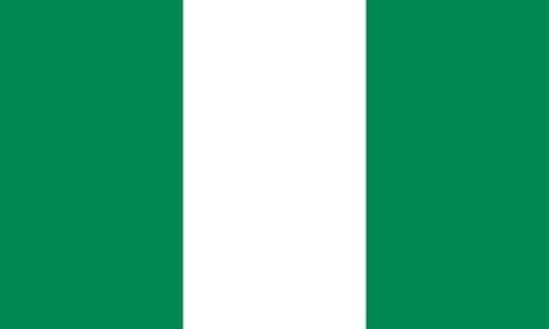 Nigeria Bootsflagge 30x45 cm
