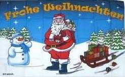 Weihnachten-Frohe Weihnachten Schneemann Flagge 90x150 cm,160 Dernier (G)