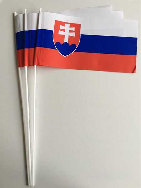 Slowakei Papierflagge VPE 50 Stück Abverkauf