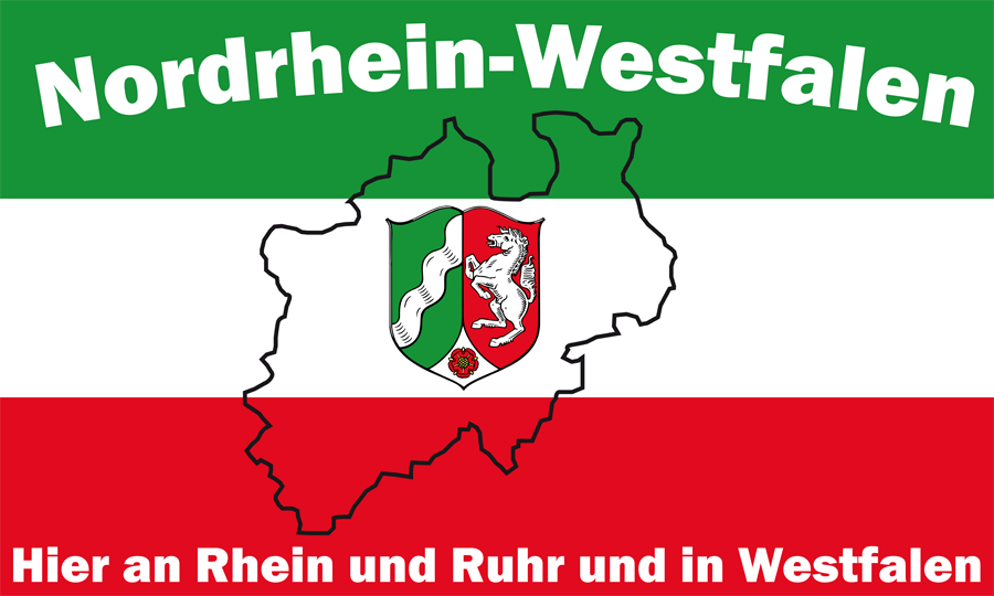 90 x 150 cm Fahne Nordrhein-Westfalen,Polyester 