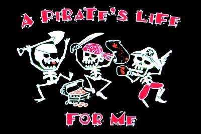 Pirat A Pirates Life Flagge 90x150 cm Abverkauf