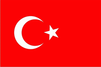 Türkei Bootsflagge 30x45 cm Türkei Bootsflagge 30x45 cm