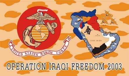 Irak Operation Iraqi Freedom Flagge 90x150 cm Sonderpreis