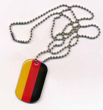 Deutschland Dog Tag 30x50 mm (Erkennungsmarke)