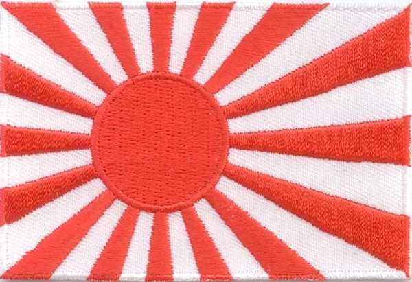 Japan Kriegsflagge kleine Aufnäher / Patch 4x6 cm