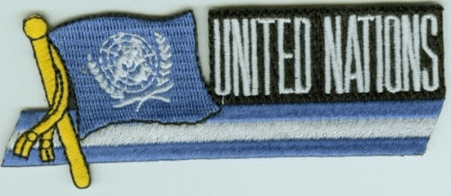 UNO Vereinte Nationen Sidekickaufnäher Patch