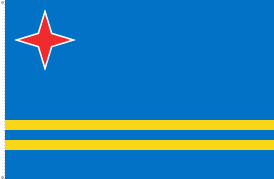Aruba (Niederländische Antillen) Flagge 90x150 cm