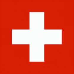Schweiz Flagge 60x60 cm / 1B Ware