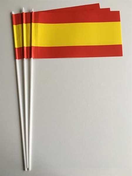 Spanien ohne Wappen Papierflagge VPE 50 Stück Abverkauf