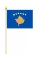Kosovo Stockflagge 30x45 cm,160 Dernier (G) Abverkauf