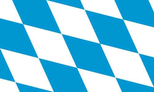 Bayern große Rauten Bootsflagge 30x45 cm