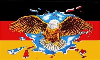 Deutschland mit Adler / breit Flagge 90x150 cm