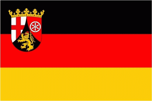 Rheinland-Pfalz Hohlsaum/Tunnel Flagge 60x90 cm Sonderpreis