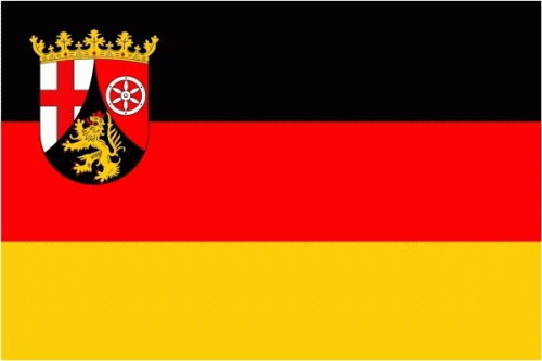 Rheinland-Pfalz Hohlsaum/Tunnel Flagge 60x90 cm