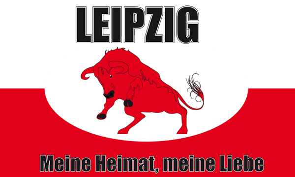 Leipzig Meine Heimat meine Liebe Flagge 90x150 cm