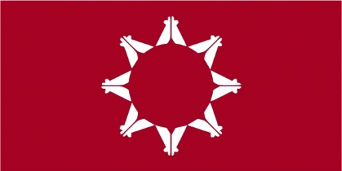 Oglala Sioux Indianer Flagge 90x150 cm