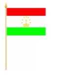 Tadschikistan / Tajikistan Stockflagge 30x45 cm