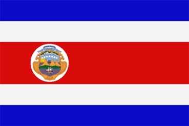 Costa Rica Aufkleber 8 x 5 cm super günstig VPE 10 Stück