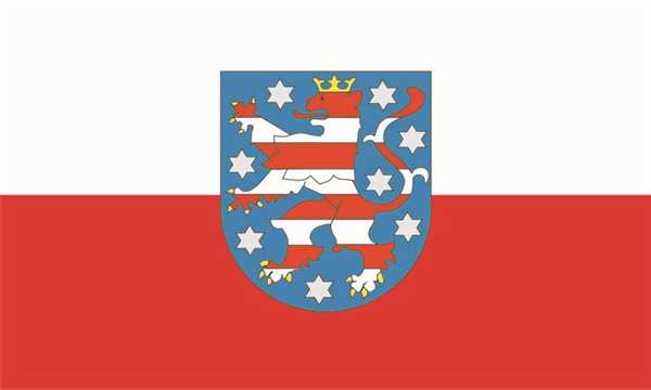 Thüringen Hohlsaum/Tunnel Flagge 60x90 cm