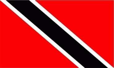 Trinidad und Tobago Aufkleber 8 x 5 cm super günstig VPE 10 Stück