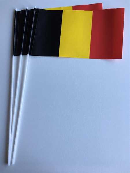 Belgien Papierflagge VPE 50 Stück Abverkauf