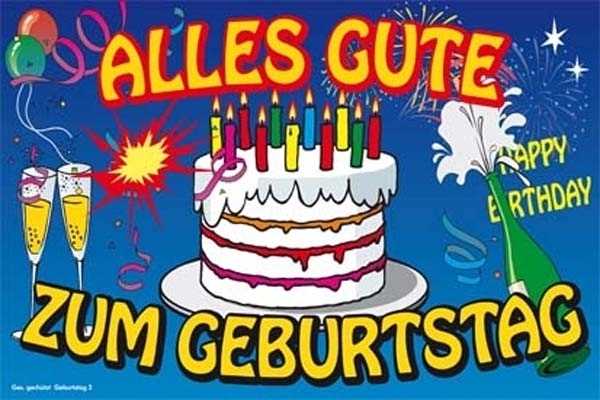 Geburtstag - Alles Gute zum Geburtstag Flagge 90x150 cm