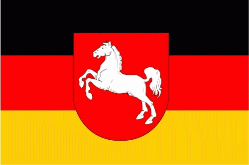 Niedersachsen Flagge 60x90 cm, Deutsche Bundesländer, Flaggen 60 x 90 cm, Flaggengrößen