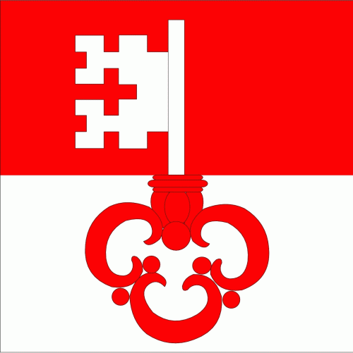 Obwalden Flagge 60x60 cm / 1B Ware Abverkauf