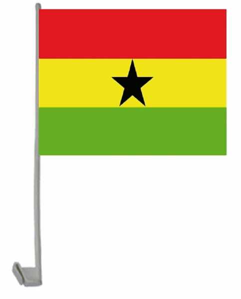 Ghana Autoflagge 30x45 cm