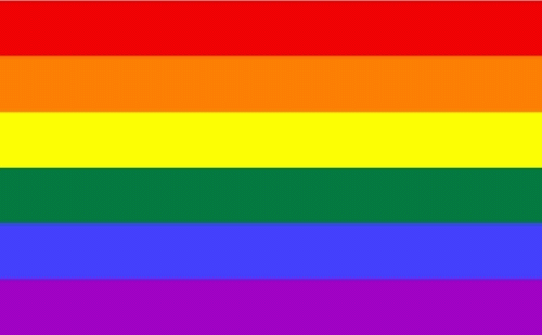 60 x 90 cm Fahnn Flagge Regenbogen Herz 