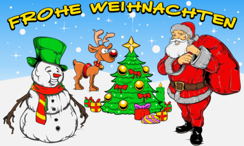 Weihnachten-Frohe Weihnachten Rentier 1 Flagge 90x150 cm