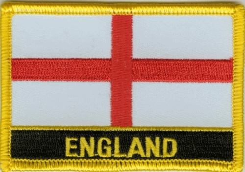England Aufnäher / Patch mit Schrift