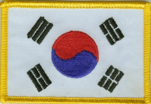 Südkorea Aufnäher / Patch