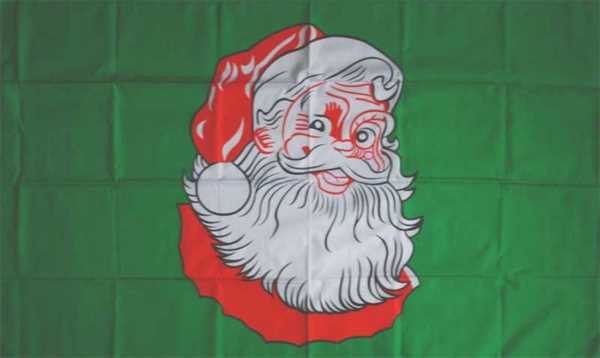 Weihnachten-Weihnachtsmann Kopf 2 Flagge 90x150 cm
