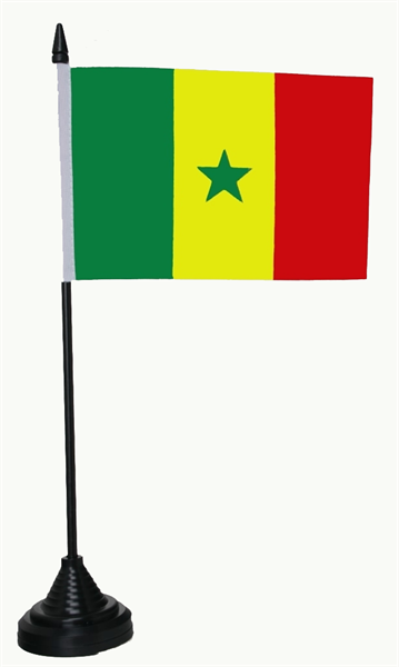 Senegal Tischflagge 10x15 cm