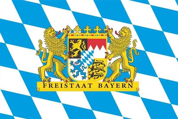 Bayern Freistaat Staatswappen Flagge 60x90 cm, Deutsche Bundesländer, Flaggen  60 x 90 cm, Flaggengrößen